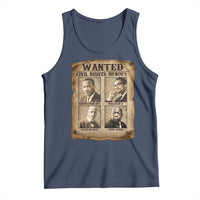 Black Leaders Tank Top Wanted Civil Rights Heroes MLK Malcolm X Web John Lewis