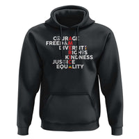 America Courage Freedom Diversity Rights Friendship Justice Hoodie