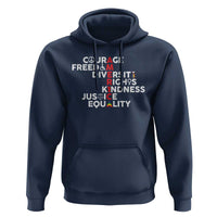 America Courage Freedom Diversity Rights Friendship Justice Hoodie