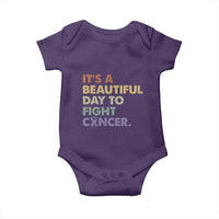 All Cancer Awareness Baby Onesie It's A Beautiful Day To Fight Cancer Lavender Ribbon