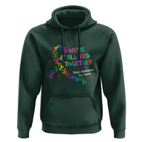 All Cancer Awareness Hoodie We're All Tied Together Raise Awareness For Cancer Ribbons