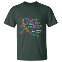All Cancer Awareness T Shirt We're All Tied Together Raise Awareness For Cancer Ribbons