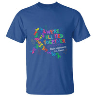 All Cancer Awareness T Shirt We're All Tied Together Raise Awareness For Cancer Ribbons
