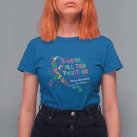 All Cancer Awareness T Shirt For Women We're All Tied Together Raise Awareness For Cancer Ribbons