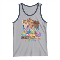 Funny All Cancer Awareness Tank Top Fight Cancer In All Colors Colorful Ribbon