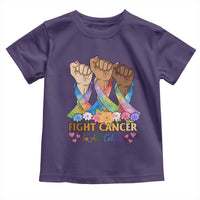 Funny All Cancer Awareness Toddler T Shirt Fight Cancer In All Colors Colorful Ribbon