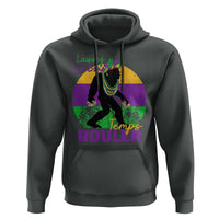 Funny Bigfoot Mardi Gras Hoodie Laissez Les Bons Temps Rouler Bald Cypress