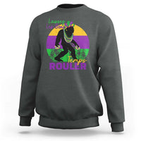 Funny Bigfoot Mardi Gras Sweatshirt Laissez Les Bons Temps Rouler Bald Cypress