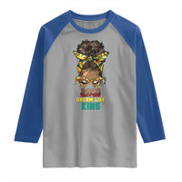 2025 And I Still Dream Like King MLK Day Raglan Shirt Messy Bun Black History Month