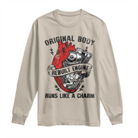 Funny Heart Surgery Long Sleeve Shirt Original Body Rebuilt Engine Runs Like A Charm Mechanical Heart