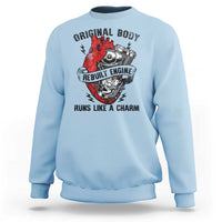 Funny Heart Surgery Sweatshirt Original Body Rebuilt Engine Runs Like A Charm Mechanical Heart