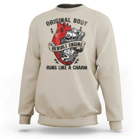 Funny Heart Surgery Sweatshirt Original Body Rebuilt Engine Runs Like A Charm Mechanical Heart