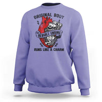 Funny Heart Surgery Sweatshirt Original Body Rebuilt Engine Runs Like A Charm Mechanical Heart