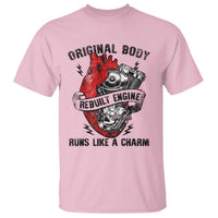 Funny Heart Surgery T Shirt Original Body Rebuilt Engine Runs Like A Charm Mechanical Heart