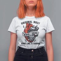 Funny Heart Surgery T Shirt For Women Original Body Rebuilt Engine Runs Like A Charm Mechanical Heart