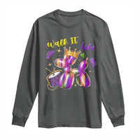 Funny Mardi Gras Long Sleeve Shirt Walk It Like A Dog Balloon New Orleans
