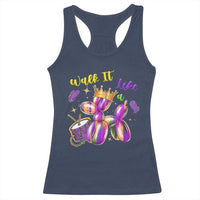 Funny Mardi Gras Racerback Tank Top Walk It Like A Dog Balloon New Orleans