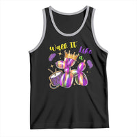 Funny Mardi Gras Tank Top Walk It Like A Dog Balloon New Orleans
