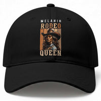 Melanin Rodeo Queen Baseball Cap African American Melanin Black Cowgirl