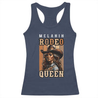 Melanin Rodeo Queen Racerback Tank Top African American Melanin Black Cowgirl