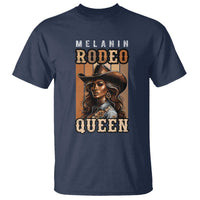 Melanin Rodeo Queen T Shirt African American Melanin Black Cowgirl