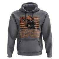 Melanin Rodeo Queen Hoodie Black Cowgirl Vintage American Flag