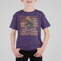 Melanin Rodeo Queen T Shirt For Kid Black Cowgirl Vintage American Flag