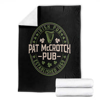 Pat McCrotch Irish Pub Throw Blanket St Patricks Day Dirty Adult Drinking