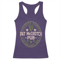 Pat McCrotch Irish Pub Racerback Tank Top St Patricks Day Dirty Adult Drinking