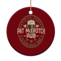 Funny Pat McCrotch Irish Pub Ceramic Ornament St Patricks Day Adult Humor Party Drinking