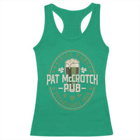 Funny Pat McCrotch Irish Pub Racerback Tank Top St Patricks Day Adult Humor Party Drinking