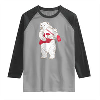 Greenland Is Not For Sale Raglan Shirt Greenland Bear Hug