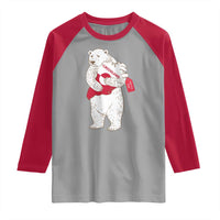 Greenland Is Not For Sale Raglan Shirt Greenland Bear Hug