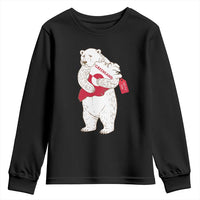 Greenland Is Not For Sale Youth Sweatshirt Greenland Bear Hug