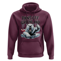 Paws Off Greenland Hoodie Resist Polar Bear Political Satire