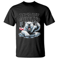 Paws Off Greenland T Shirt Resist Polar Bear Political Satire