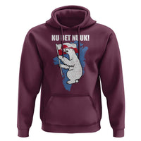 Nu Det Nuuk Nows Enough Hoodie Funny Saying Bear Greenlandic Flag