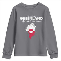 Make Greenland Great Again Youth Sweatshirt Act USA 51st State Greenland