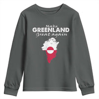 Make Greenland Great Again Youth Sweatshirt Act USA 51st State Greenland