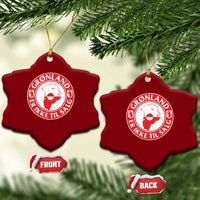 Greenland Is Not For Sale Ceramic Ornament Gronland Er Ikke Til Salg Greenland Protest