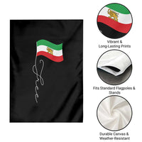 Free Iran Garden Flag Patriotic Iranian Lion and Sun Flag