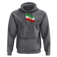 Free Iran Hoodie Patriotic Iranian Lion and Sun Flag