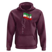 Free Iran Hoodie Patriotic Iranian Lion and Sun Flag