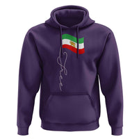 Free Iran Hoodie Patriotic Iranian Lion and Sun Flag