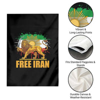 Free Iran Garden Flag Iran Flag Lion And Sun Persian Pride Iranian Protests