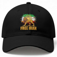 Free Iran Baseball Cap Iran Flag Lion And Sun Persian Pride Iranian Protests