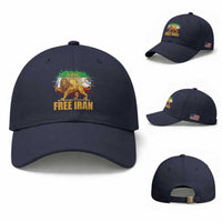 Free Iran Baseball Cap Iran Flag Lion And Sun Persian Pride Iranian Protests