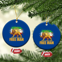 Free Iran Ceramic Ornament Iran Flag Lion And Sun Persian Pride Iranian Protests