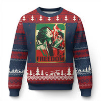 Free Iran Protest Ugly Christmas Sweater Support Women Life Freedom Statement