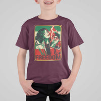Free Iran Protest T Shirt For Kid Support Women Life Freedom Statement